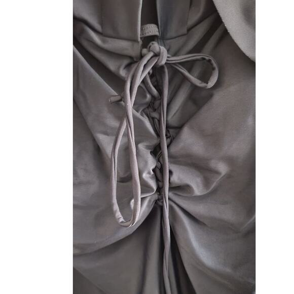 MAXMODA Ruffle Front Open Back Bathing Suit Swimsuit Black XXL - Picture 5 of 8